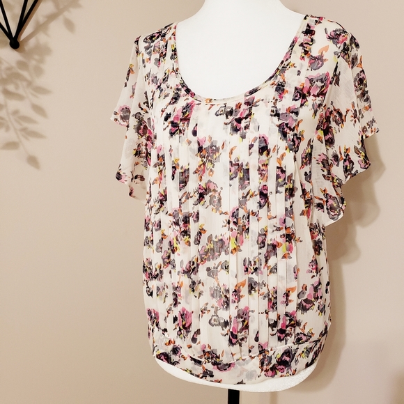 KIMCHI BLUE by UO | FLUTTER SLEEVE CHIFFON… - Picture 5 of 12